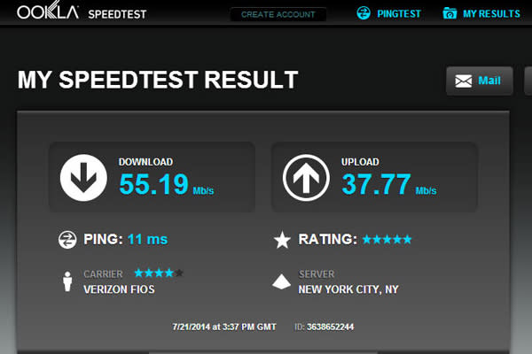 Verizon Fios Upload Speeds to Match Downloads