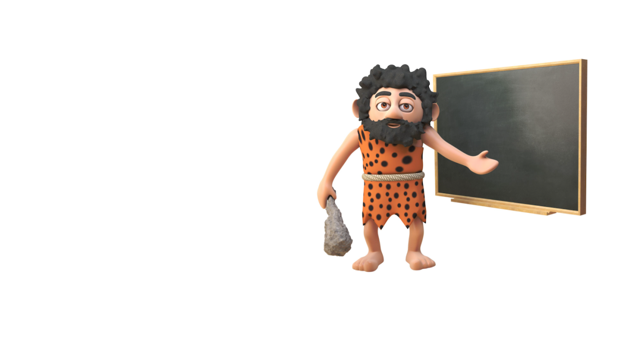 <a href="https://www.shutterstock.com/es/image-illustration/3d-funny-cartoon-caveman-character-teaching-1492356827" rel="nofollow noopener" target="_blank" data-ylk="slk:Shutterstock / 3Dalia;elm:context_link;itc:0;sec:content-canvas" class="link ">Shutterstock / 3Dalia</a>