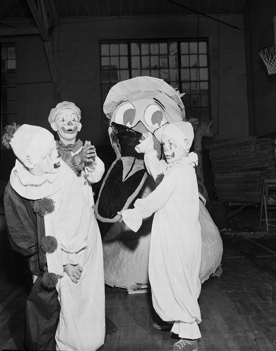 Aug. 5, 1952: Recreation Department annual circus. Ralph Cochran, Leslie Burks and Edward Cochran.