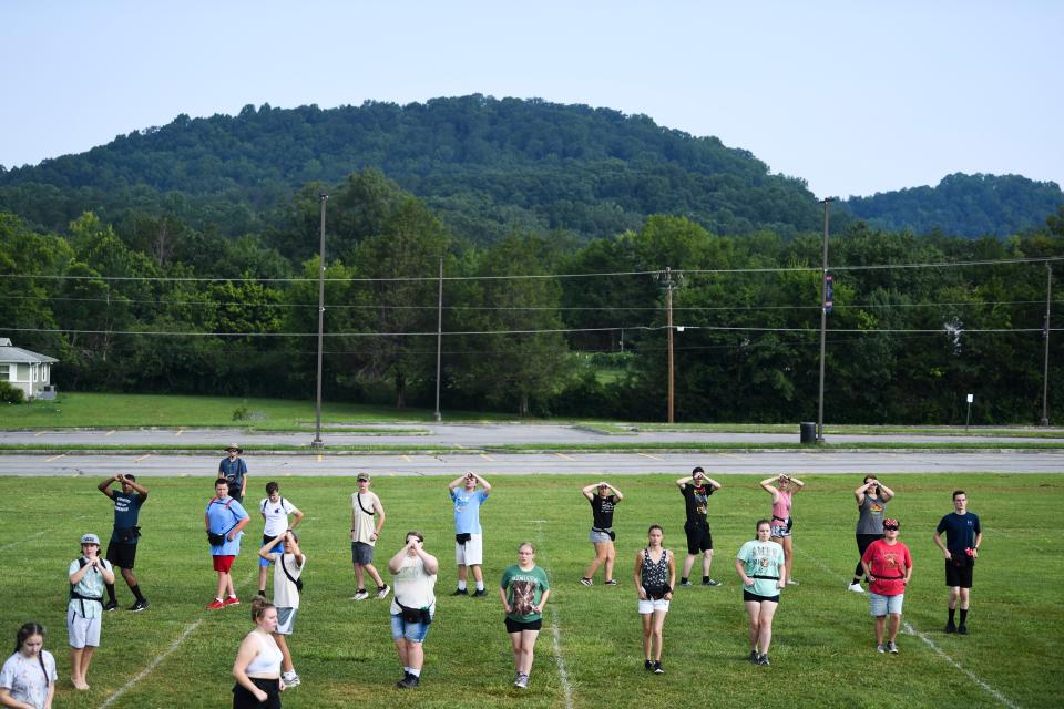 Scenes from South-Doyle marching band camp held at South-Doyle High School, Tuesday, July 25, 2023.