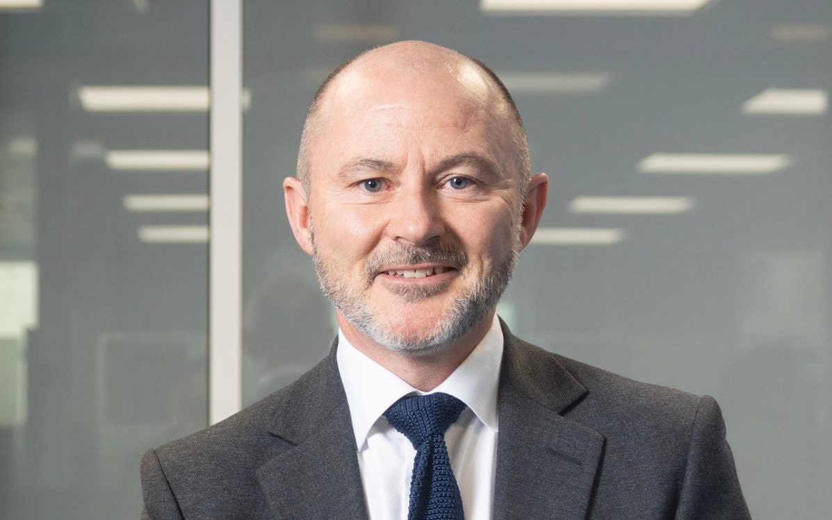 Gavin Stephens in his office at the National Police Chiefs' Council