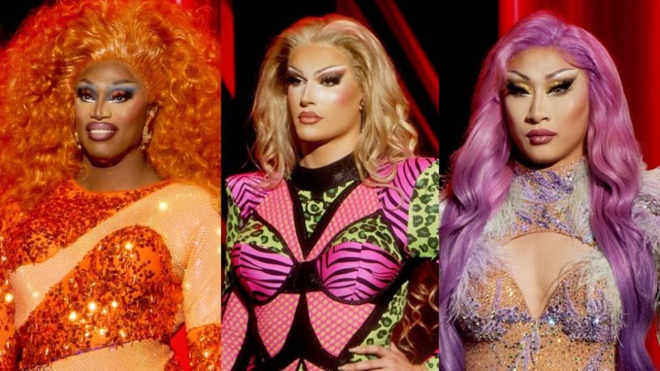 Sapphira Crista\u0301l; Plane Jane; Nymphia Wind on RuPaul's Drag Race season 16 finale before top 2 announcement