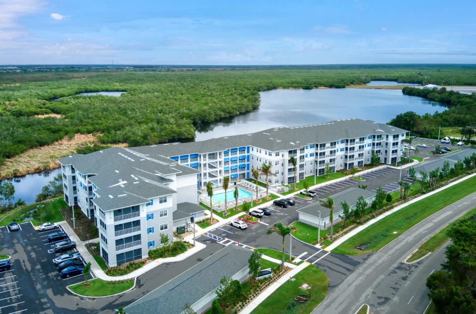 The newly completed Mainsail Apartments in Marco Shores withstood the devastating winds of Hurricane Ian. The four-story, 100-unit complex was built by Naples-based Waltbillig & Hood General Contractors.