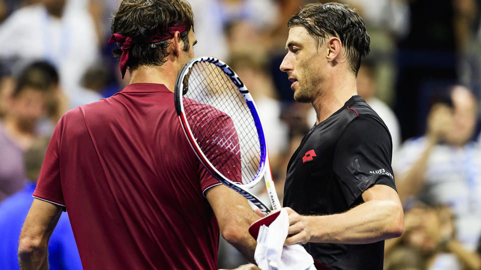 John Millman took down Roger Federer at the 2018 US Open. (Photo by TPN/Getty Images)"n"n