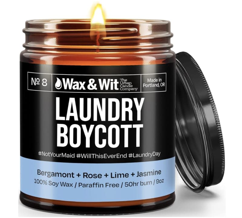 Wax & Wit Laundry Boycott Candle