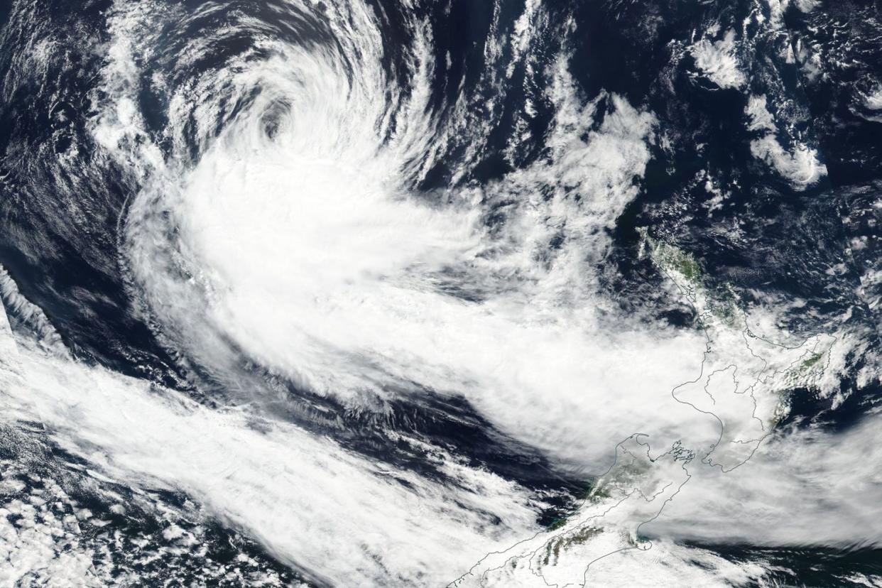A Nasa image shows cyclone Gita over New Zealand: EPA