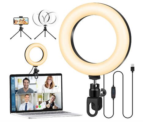 Use this ring light kit to keep yourself well-lit on video calls this winter