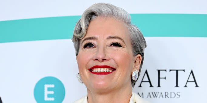 emma thompson cream suit baftas