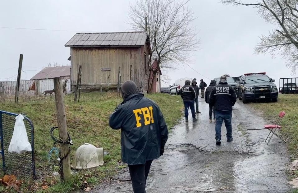 FBI, state police and NYPD returned to the Orange County horse farms on Tuesday. Mark Lieb / Rockland Video Productions