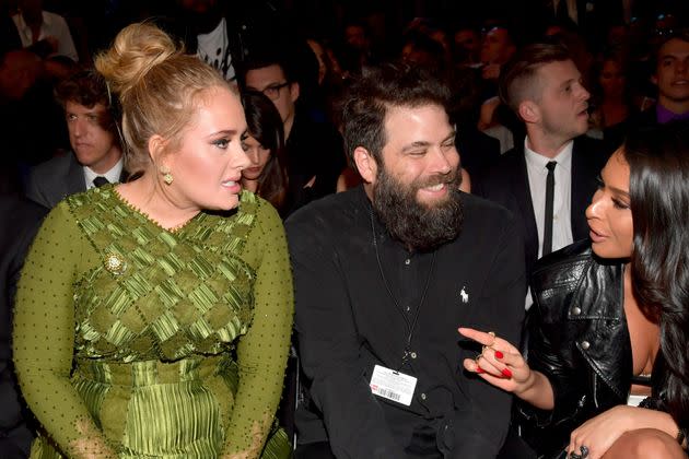 Adele and Simon at the Grammys in 2017 (Photo: Lester Cohen via Getty Images)