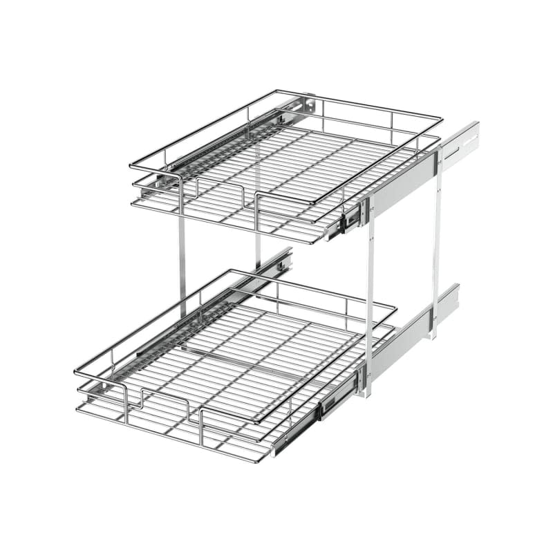 LOVMOR 2 Tier Individual Pull Out Cabinet Organizer