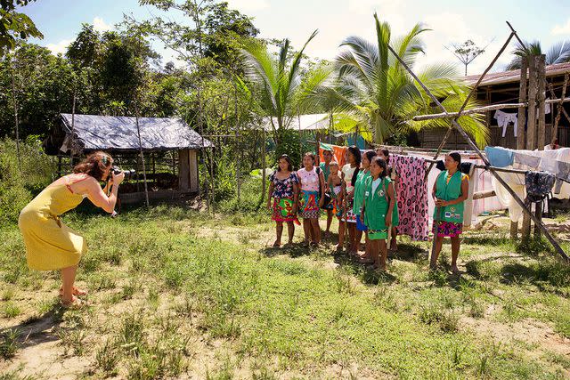 <p>UNHCR/Hector Perez</p> Christensen photographing displaced people in the Quibdó region (above)