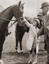 <p>The Queen was given her first horse, a Shetland pony called Peggy, by her grandfather King George V, and has been riding them ever since. </p><p><strong>READ MORE</strong>: <a href="https://www.countryliving.com/uk/wildlife/countryside/g39783812/queen-horses/" rel="nofollow noopener" target="_blank" data-ylk="slk:17 photos that prove the Queen really loves horses" class="link ">17 photos that prove the Queen really loves horses </a></p>