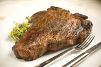 <p>Your wallet might hate you but your tastes buds will praise you for the opportunity to sample this steak at <a href="https://www.tripadvisor.com/Restaurant_Review-g60795-d567158-Reviews-Barclay_Prime-Philadelphia_Pennsylvania.html" rel="nofollow noopener" target="_blank" data-ylk="slk:Barclay Prime;elm:context_link;itc:0;sec:content-canvas" class="link ">Barclay Prime</a>. With its perfect marbling, the highest quality beef melts in your mouth with each bite helping you forget the price tag, until the bill comes.</p>