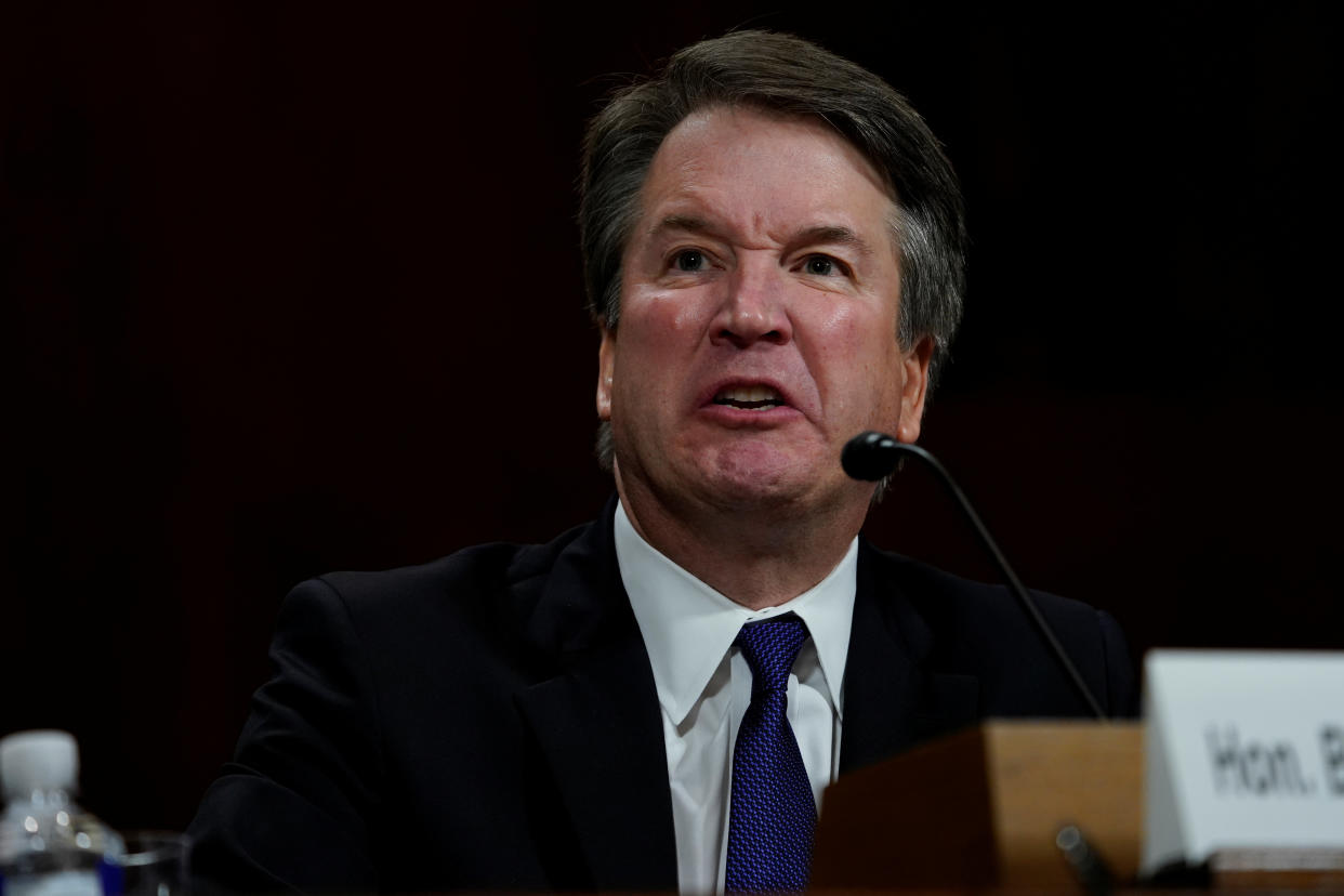 You can't even be honest about what a fart is, Mr. Kavanaugh. (Photo: POOL New / Reuters)