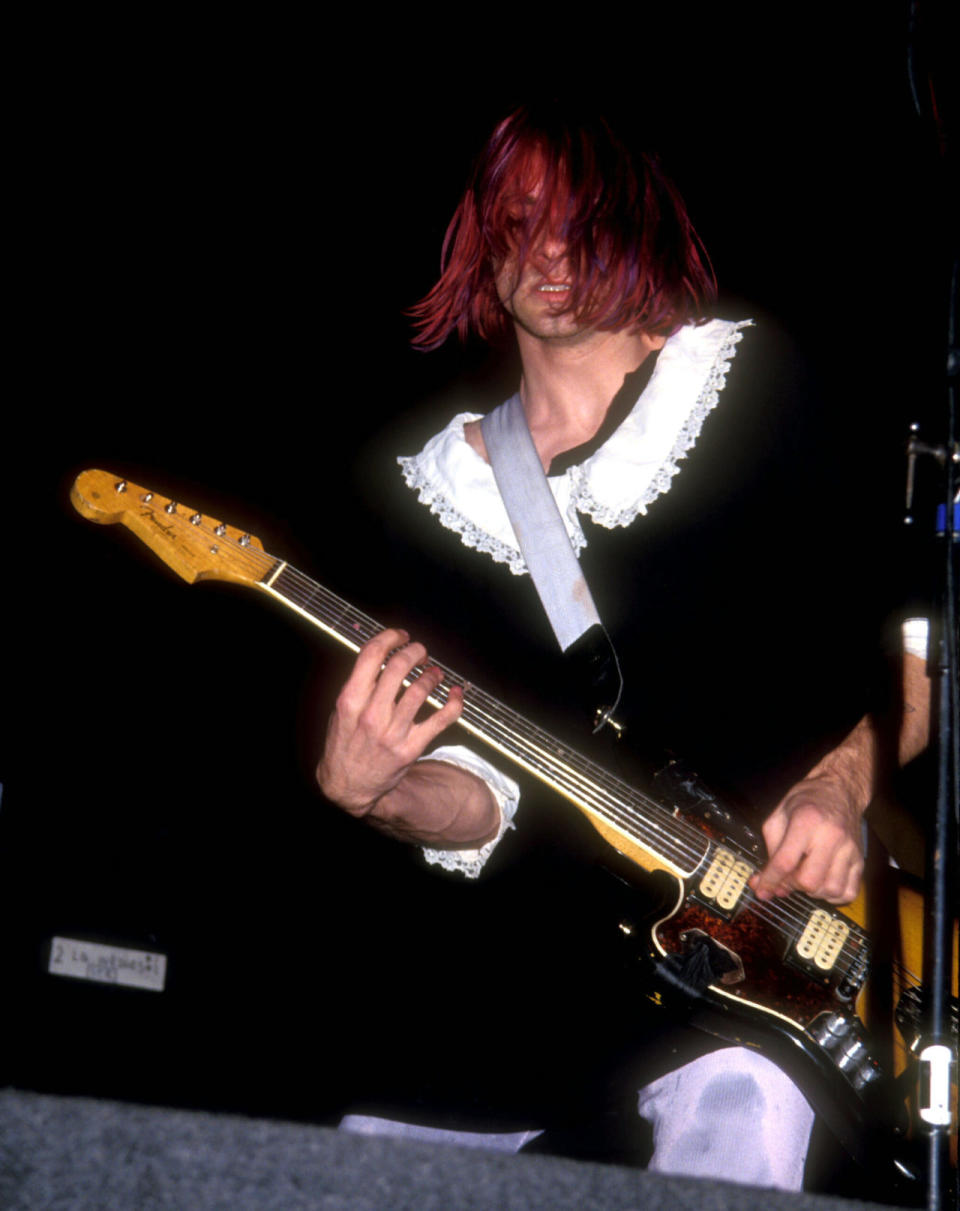 Kurt Cobain of Nirvana In Concert 1991