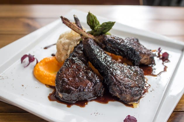 Oriole Coffee - Espresso rubbed rack of lamb