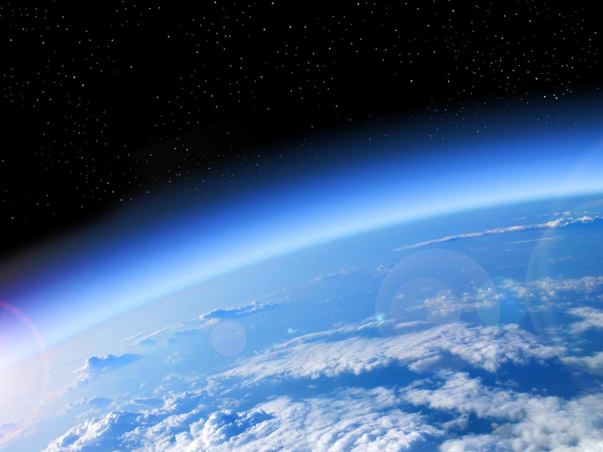 View of the Earth from space, blue planet and deep black space: Getty Images/iStockphoto