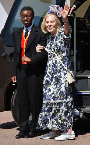 <p>Pool/Max Mumby/Getty</p> Katharine, Duchess of Kent attends the wedding of Prince Harry and Meghan Markle at St George's Chapel, Windsor Castle on May 19, 2018.