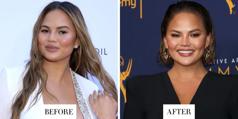 <p><strong>When: </strong>September 9, 2018</p><p><strong>What:</strong> A Chic Bob </p><p><strong>Why we love it:</strong> Sure, she and John Legend attended the Creative Arts Emmys to celebrate his EGOT, but Teigen’s hair stole some of the attention. Another star to get on the bob bandwagon this year, the Lip Sync Battle cohost debuted her chin-length hair on the red carpet with her waves tucked behind her ears. </p>