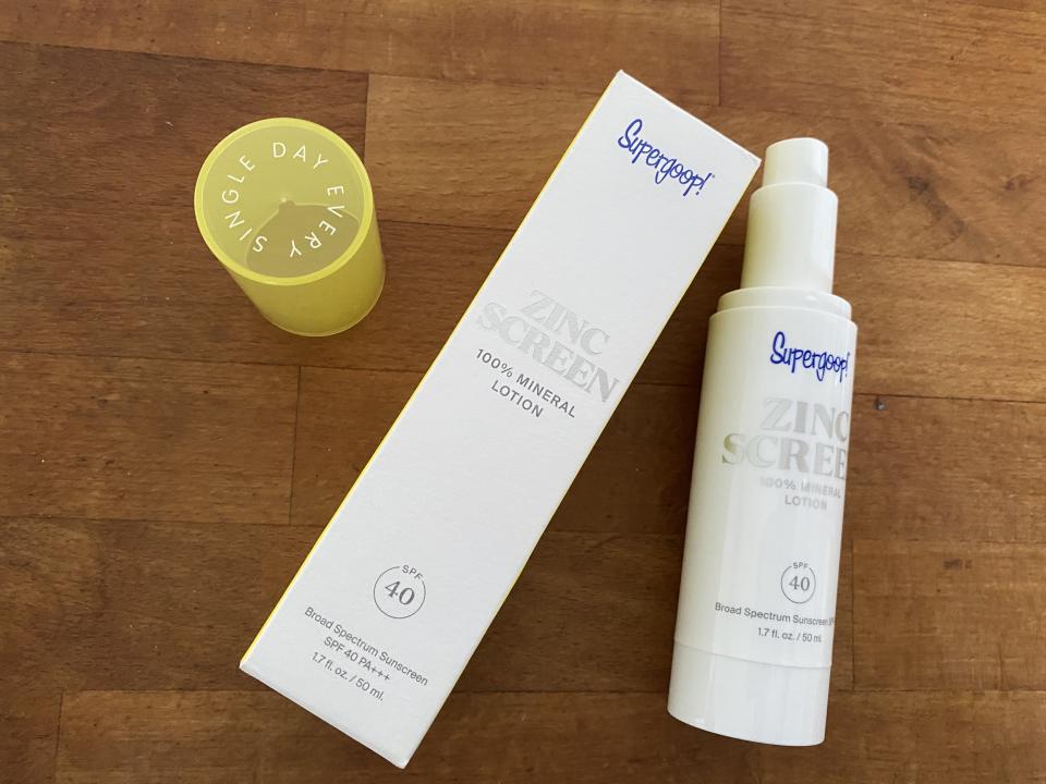 Supergoop! ZincScreen 100% Mineral Lotion. (PHOTO: Reta Lee/Yahoo Lifestyle SEA)