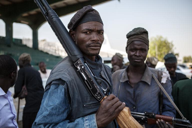 A local vigilante force in Nigeria's Yola city is working with the military against Boko Haram