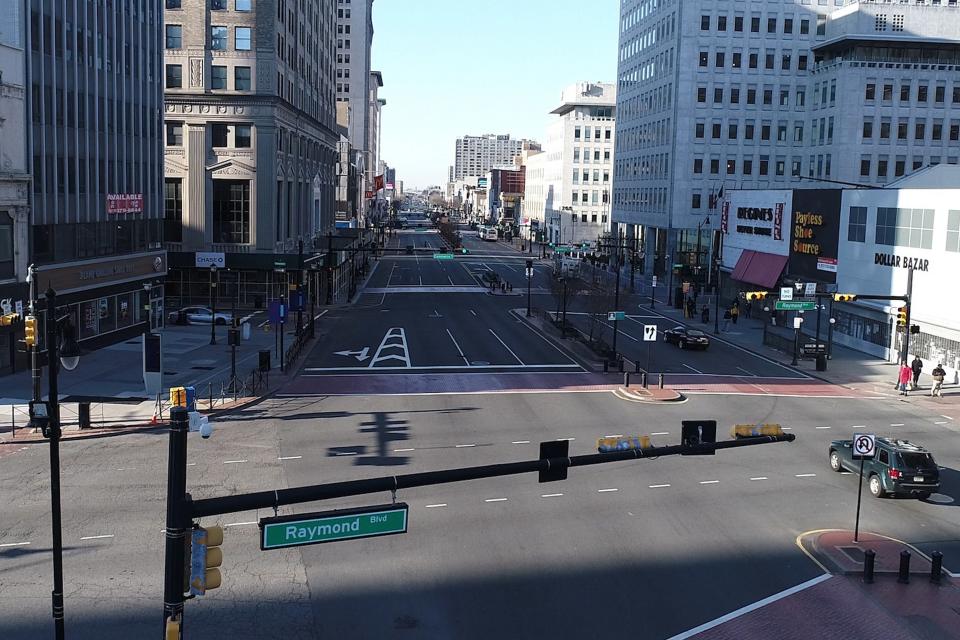 Source of Knowledge bookstore is located along Broad Street in downtown Newark.