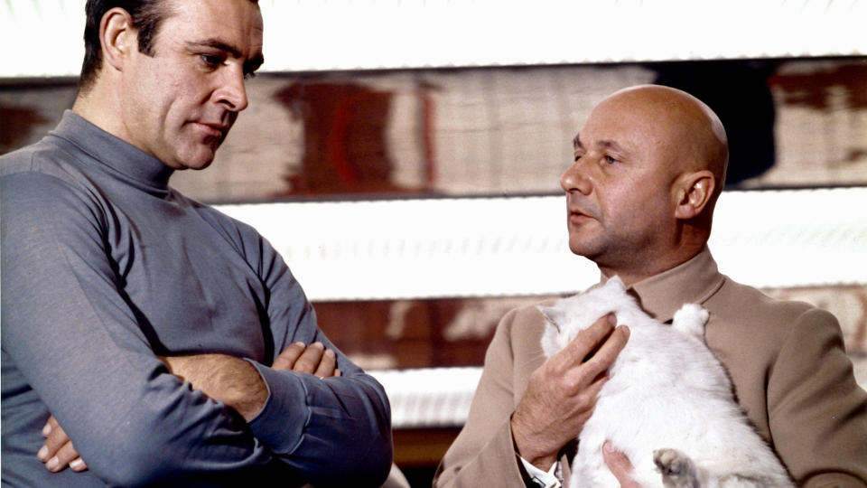 James bond blofeld and cat