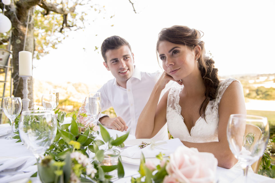 A bride has been left fuming after her husband’s best man proposed to his pregnant girlfriend during their ceremony. Photo: Getty Images