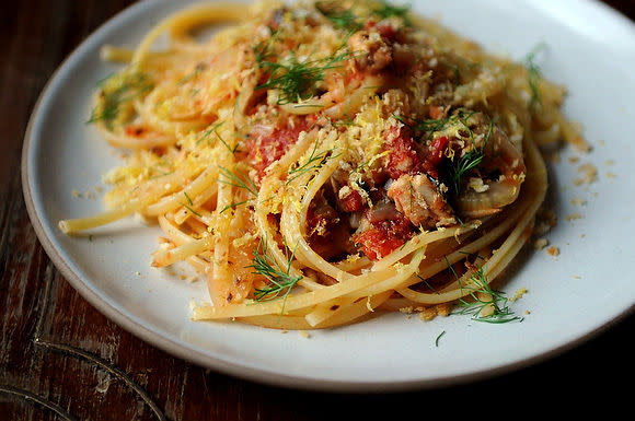 Linguine with Sardines, Fennel and Tomato