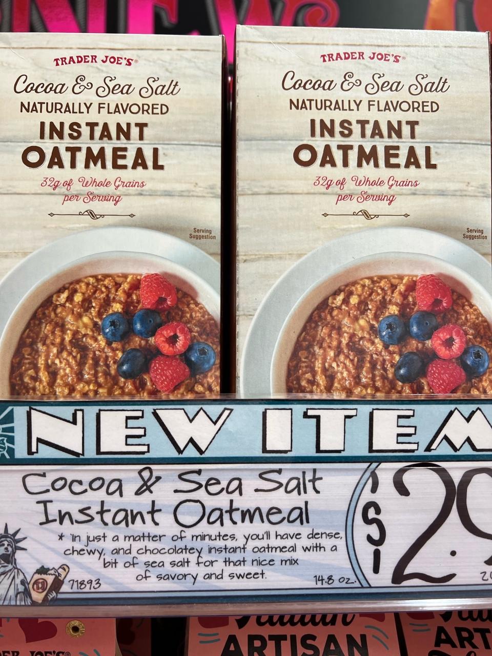 Cocoa & Sea Salt Instant Oatmeal