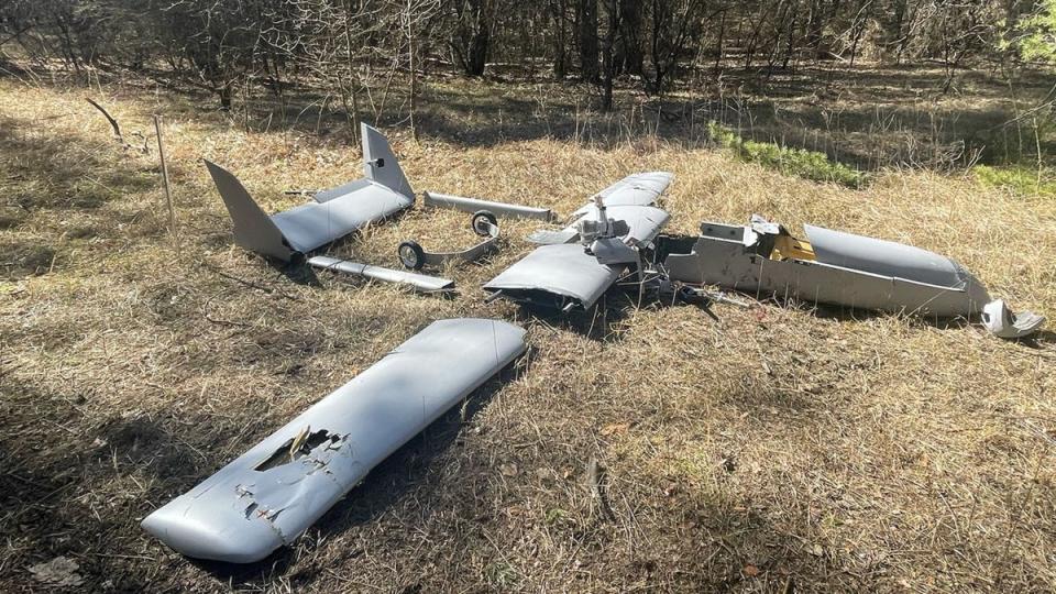 The drone was shot down near the city of Sloviansk, eastern Ukraine (Ukraine Army/CNN)