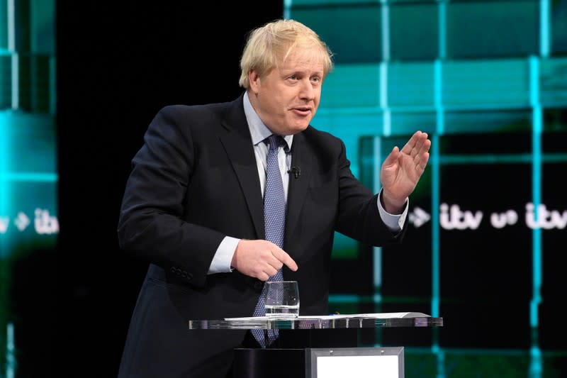 First televised head to head debate between Johnson and Corbyn ahead of election