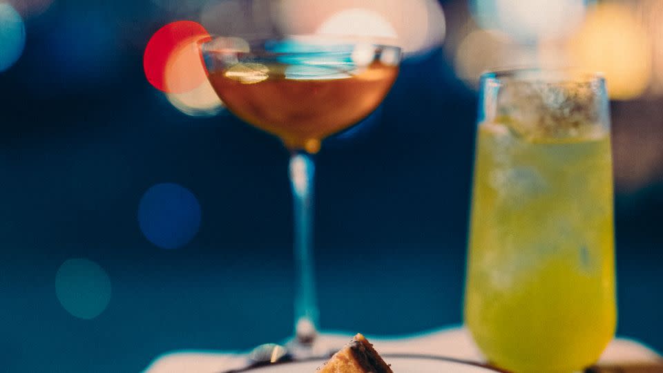 In addition to an expansive list of champagne labels, High Society's menu includes cocktails inspired by sun-worshipping cultures like the Aztecs and Ancient Greeks. - BOBY