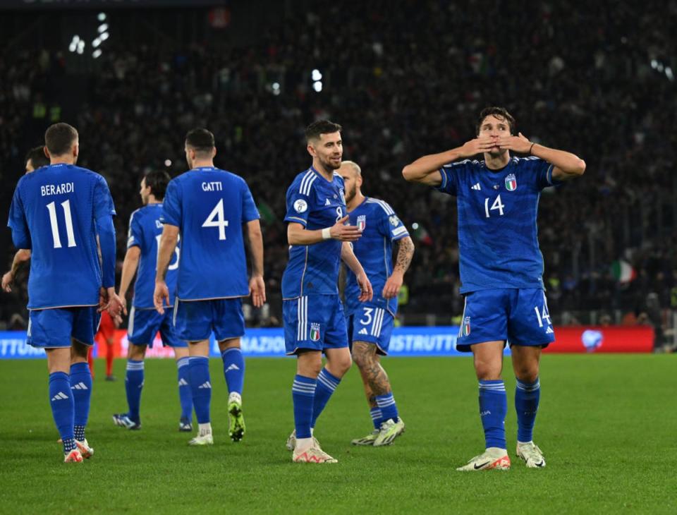 Chiesa celebrates for Italy (Getty Images)