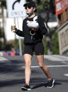 <p>Lucy Hale grabs her lunch to go at Dialog on Monday in West Hollywood.</p>