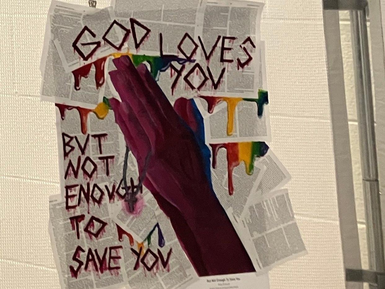 "But Not Enough to Save You" is the work by Fort Defiance senior Abby Driscoll that drew criticism, but ultimately no action, by the Augusta County School Board.