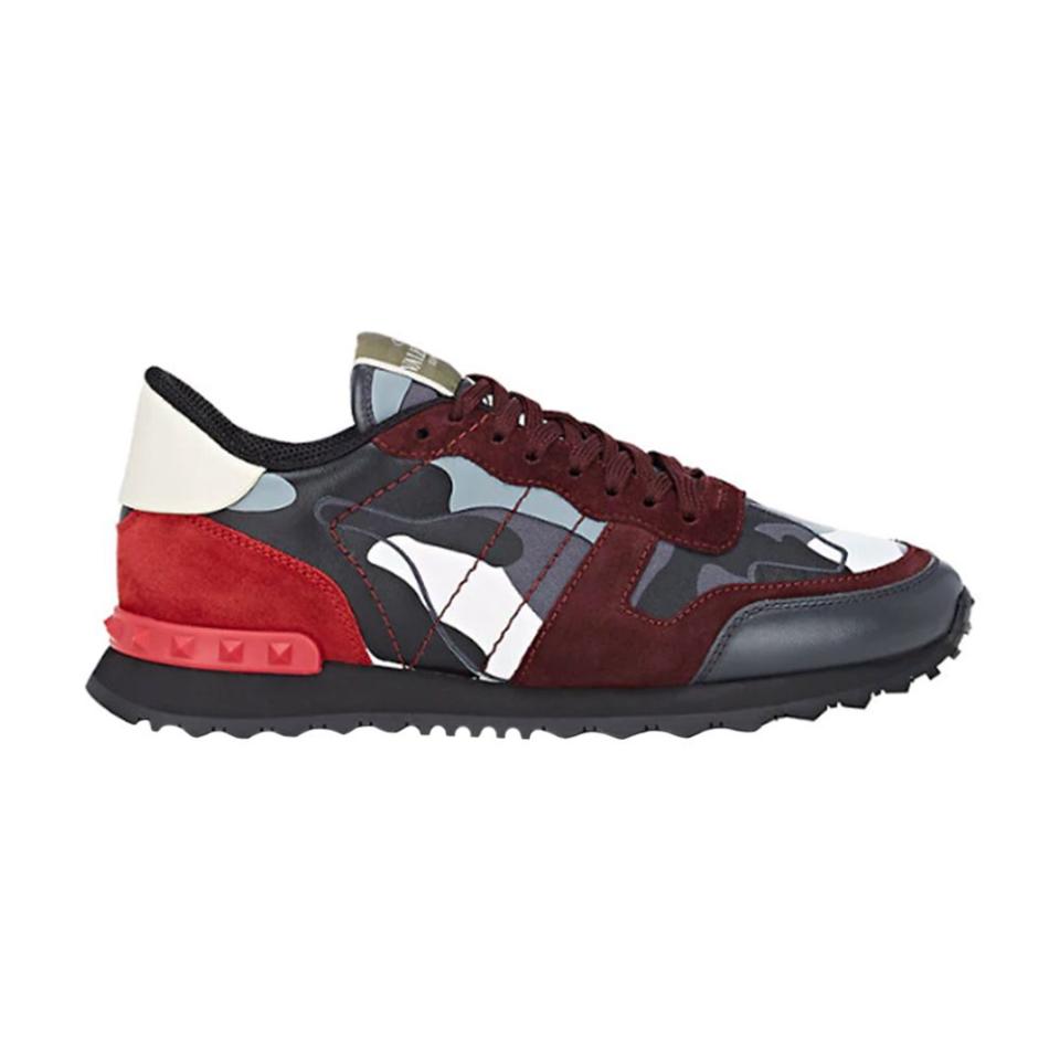 Valentino Garavani Men's Rockrunner Camouflage Sneakers