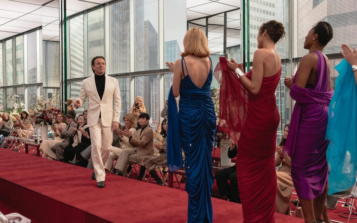 Ewan McGregor as Halston at the end of a fashion show - ATSUSHI NISHIJIMA/Netflix