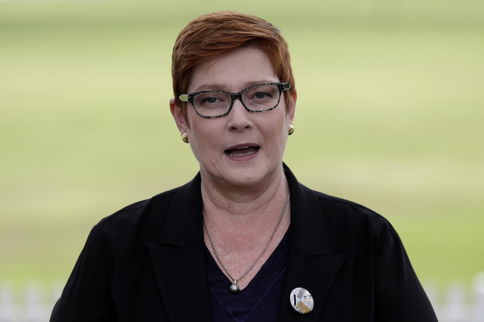 Australian Foreign Minister Marise Payne tore up Victoria's Belt and Road Initiative agreements with Beijing. Source: AAP

