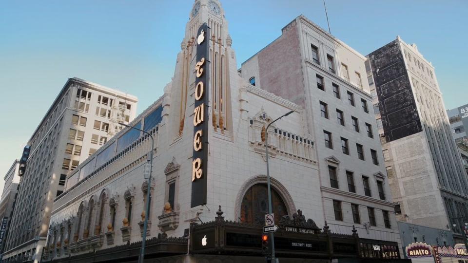 Apple's new Los Angeles flagship store in theater