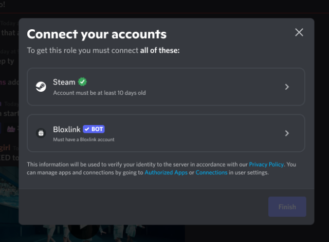 Ace on X: @bloxlink Why can't I verify my account in this discord server,  I verify it but then can't message in chat channel. It keeps saying click  here to verify.  /