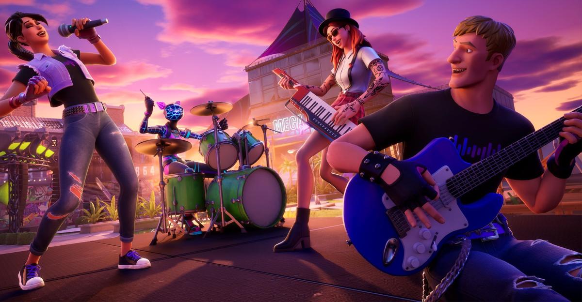 Chitarele vintage ale trupei Rock sunt acum în acțiune la Festivalul Fortnite