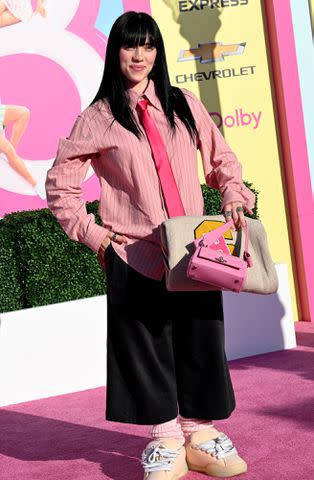 <p>Albert L. Ortega/Getty</p> Billie Eilish at the Los Angeles Barbie premiere on July 9, 2023