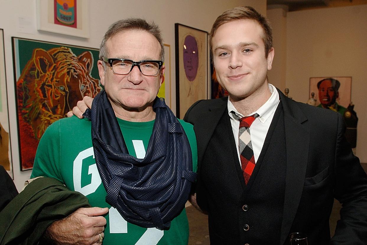 Robin Williams and Zak Williams