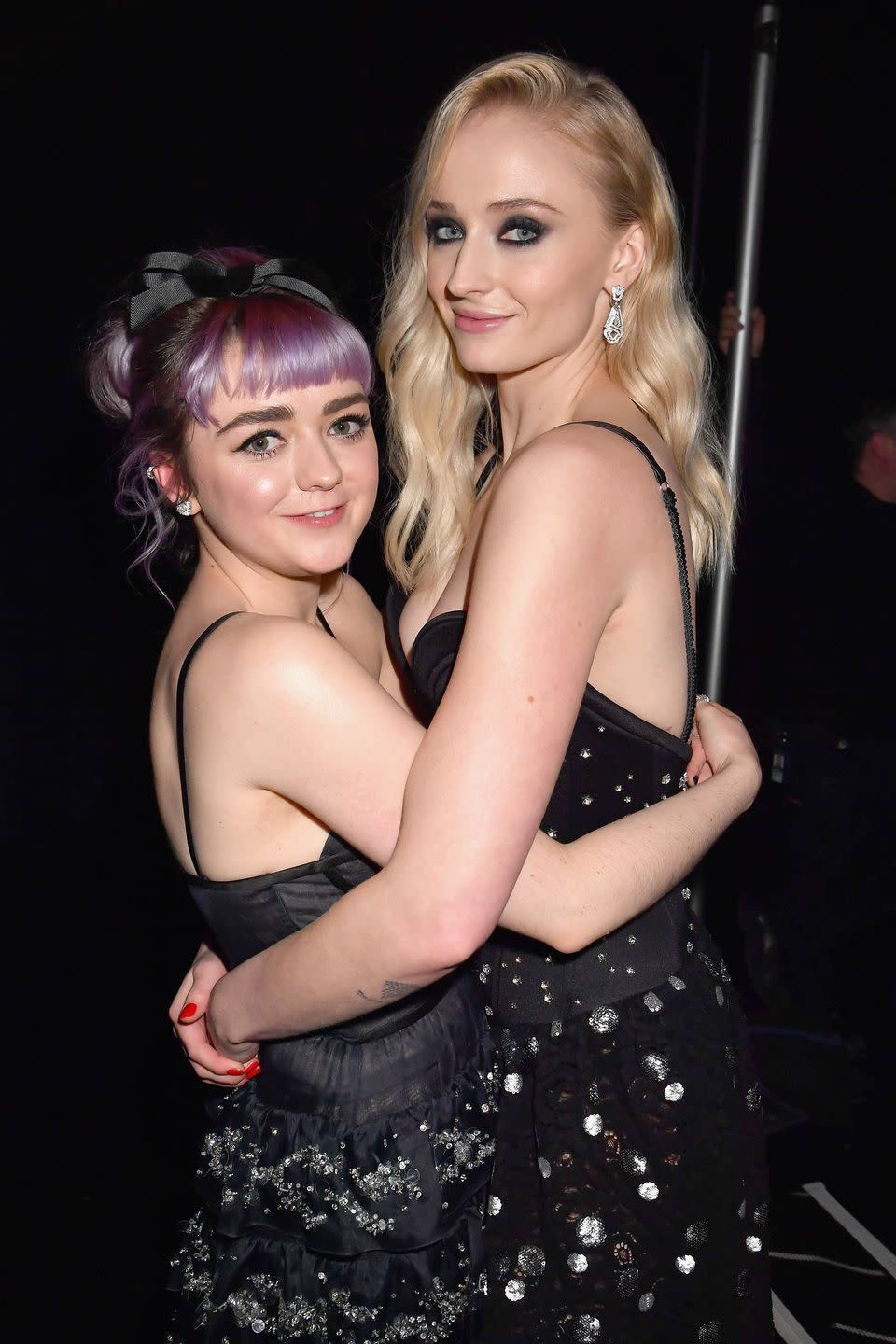 Maisie Williams and Sophie Turner