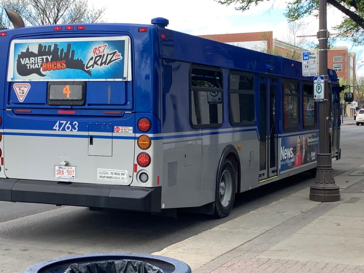 The City of Edmonton is doing an engineering assessment on the bus. (Natasha Riebe/CBC - image credit)