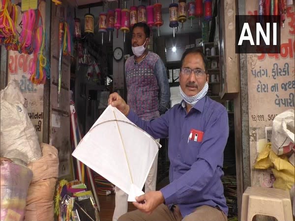 Kite Sellers witness downfall in sales ahead of Uttarayan Festival.