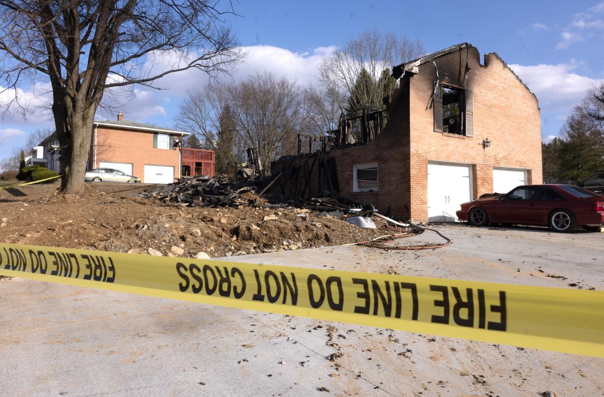 A fire swept through a home in the 4300 block of Skycrest Drive NW in Jackson Township early Sunday killing four people inside.