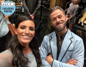 <p>"Artem and I are all ready for the big night! Love the matching blue costumes we have on this week!"</p>